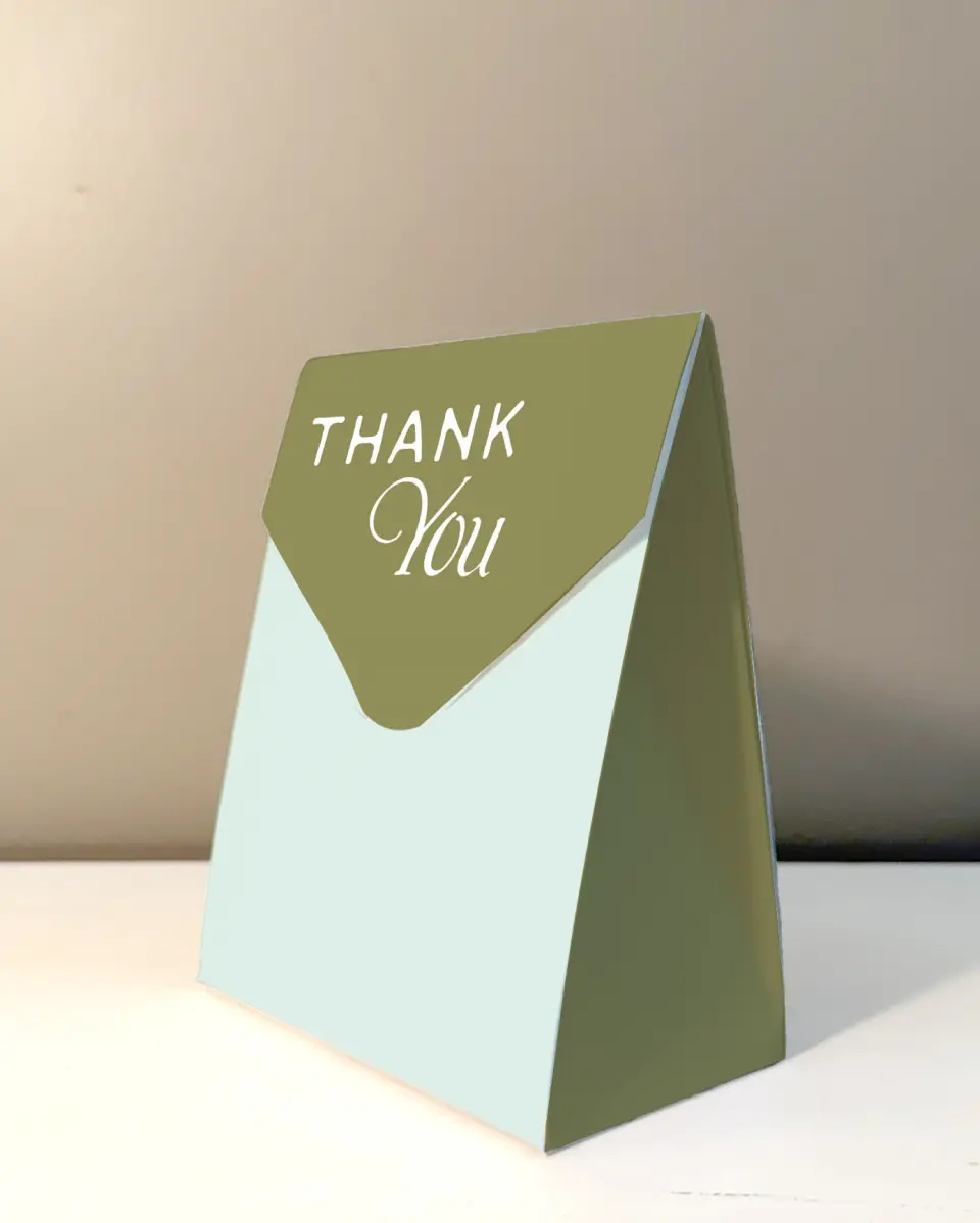 This is a 5" x 7" Wedding Favor Boxe called The Rosemary printed in full color