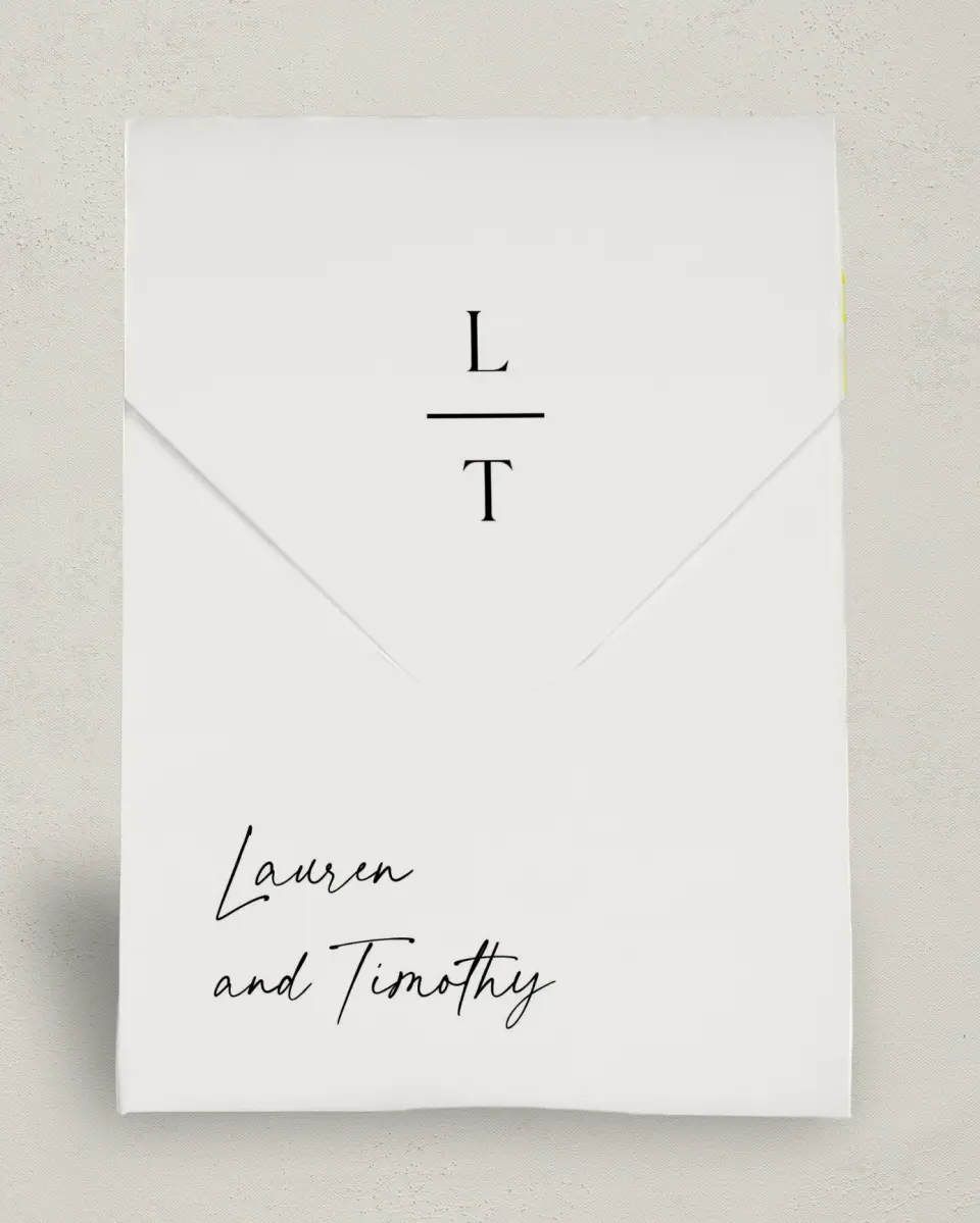 This is a 6.5" x 9" Wedding Favor Boxe called The Lauren printed in full color