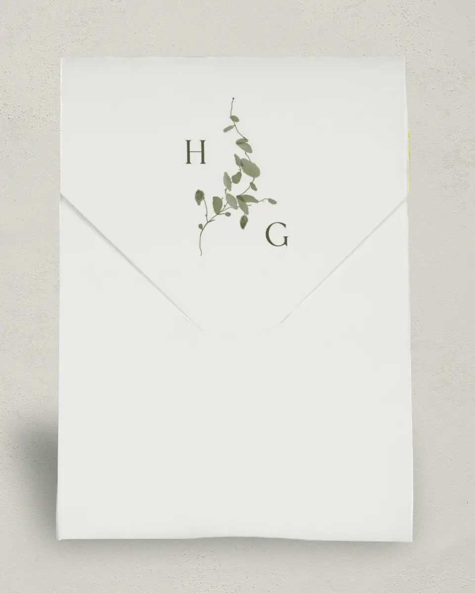 This is a 6.5" x 9" Wedding Favor Boxe called The Hailey printed in full color with Gold foil
