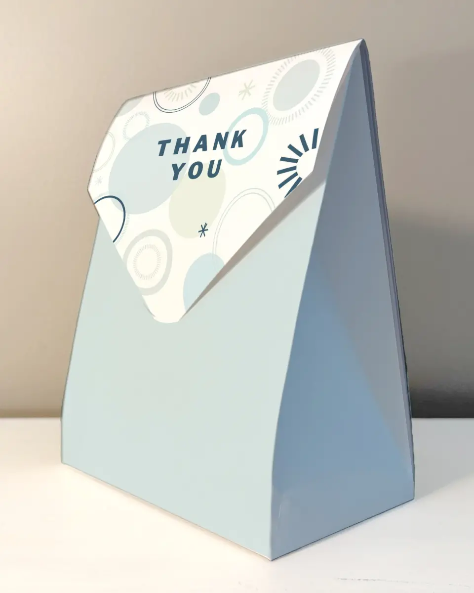 This is a 6.5" x 9" Business Favor Boxe called Popular Spot printed in full color with Rose Gold foil