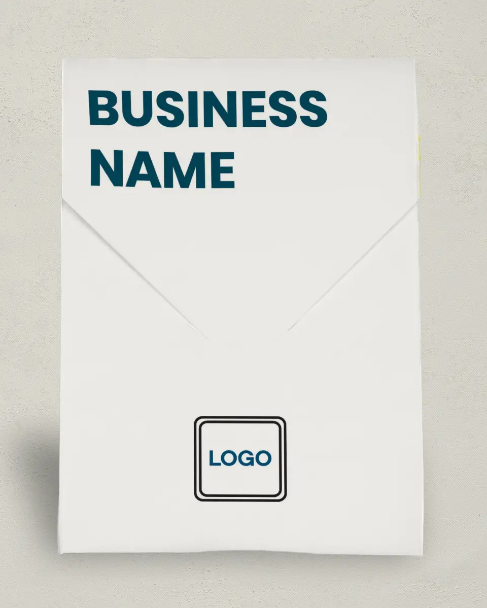 This is a 6.5" x 9" Business Favor Boxe called Circular Focus printed in full color