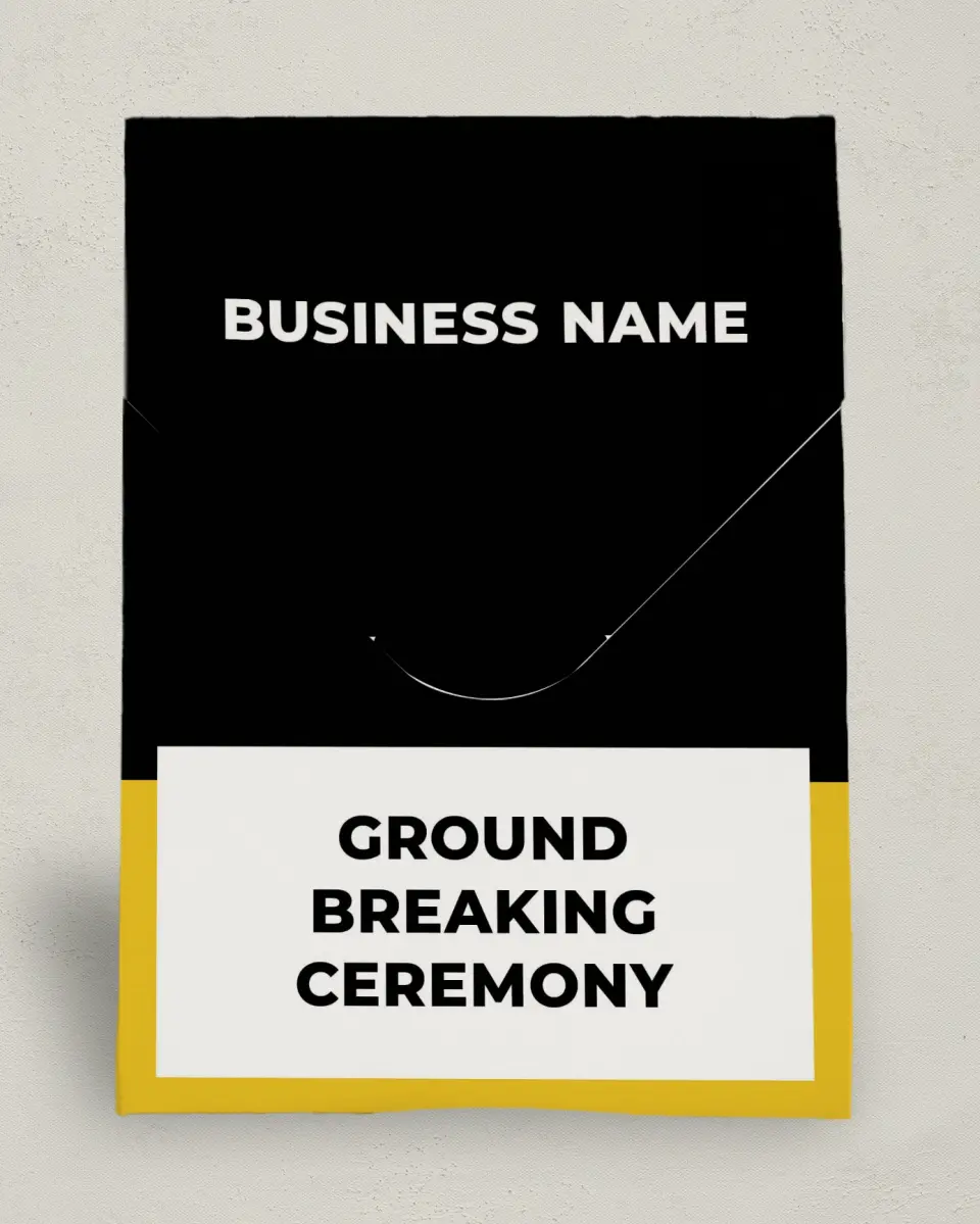 This is a 6.5" x 9" Business Favor Boxe called Bold Framework printed in full color