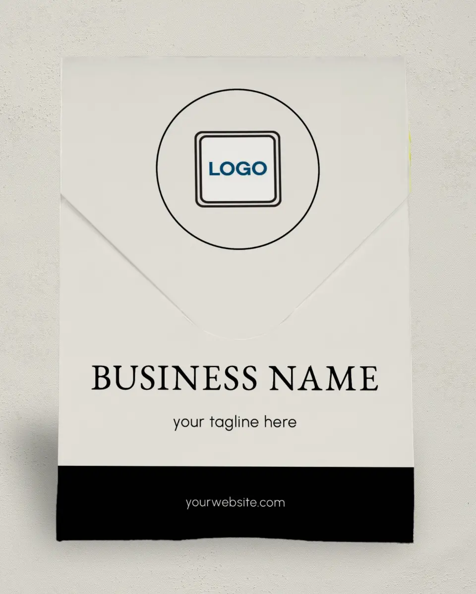 This is a 6.5" x 9" Business Favor Boxe called Elevate Works printed in full color