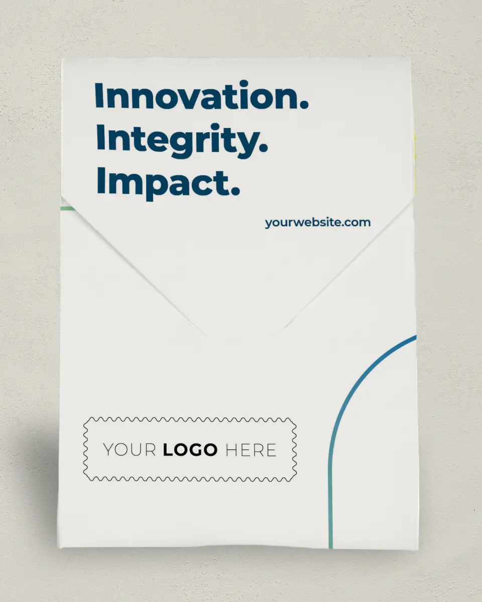 This is a 6.5" x 9" Business Favor Boxe called Fluid Fade printed in full color