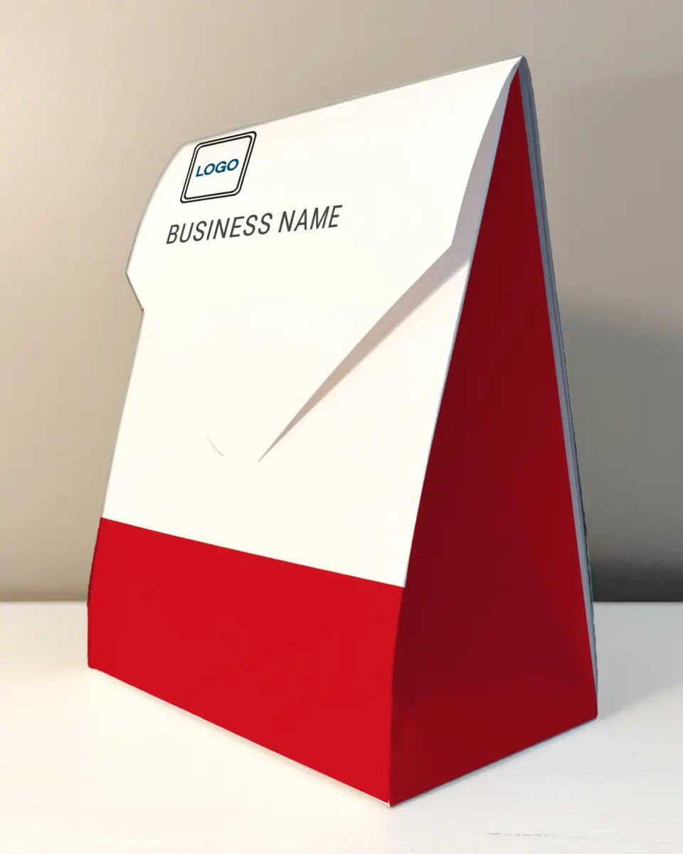 This is a 6.5" x 9" Business Favor Boxe called Primary Focus printed in full color with Rose Gold foil