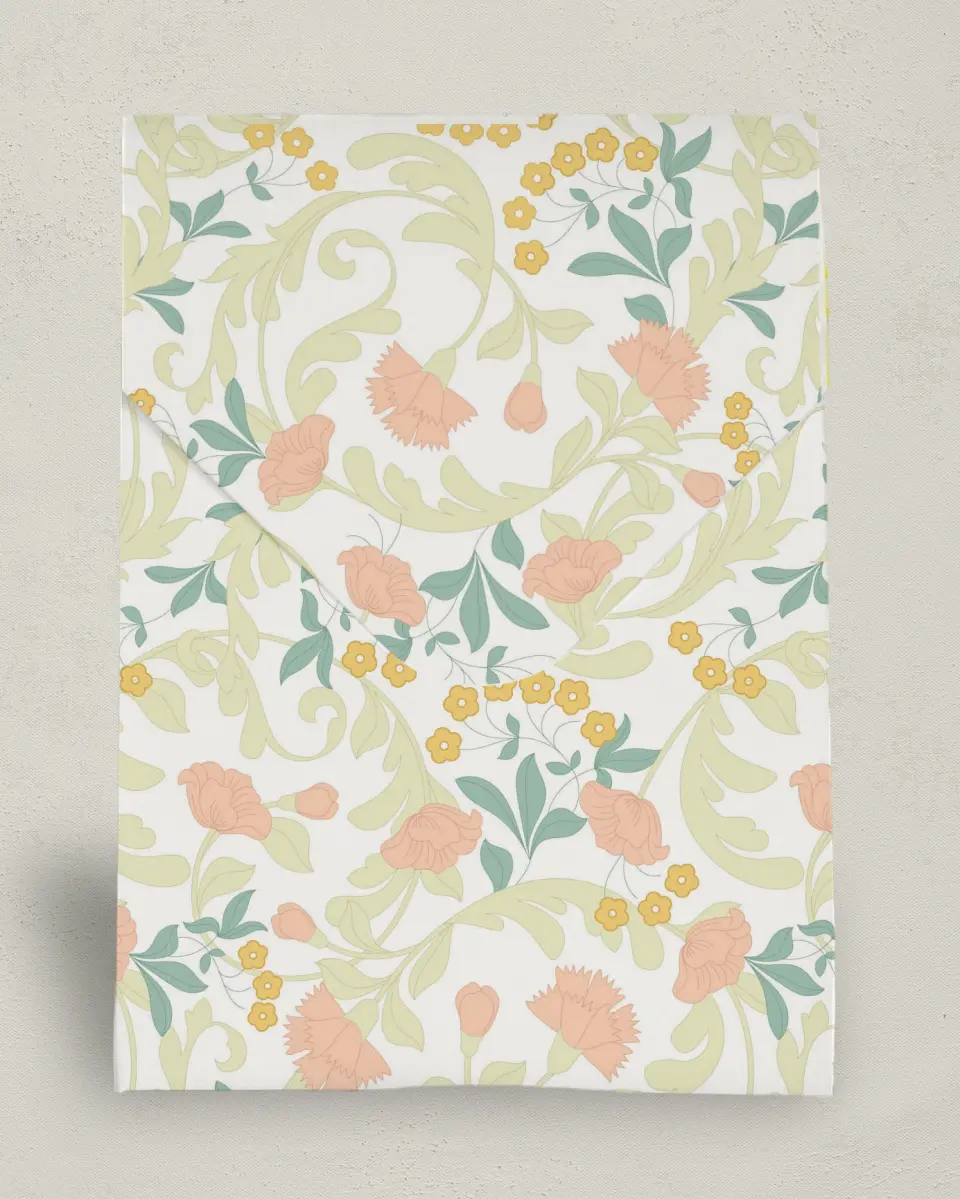 This is a 6.5" x 9" Business Favor Boxe called Ornate Charm printed in full color