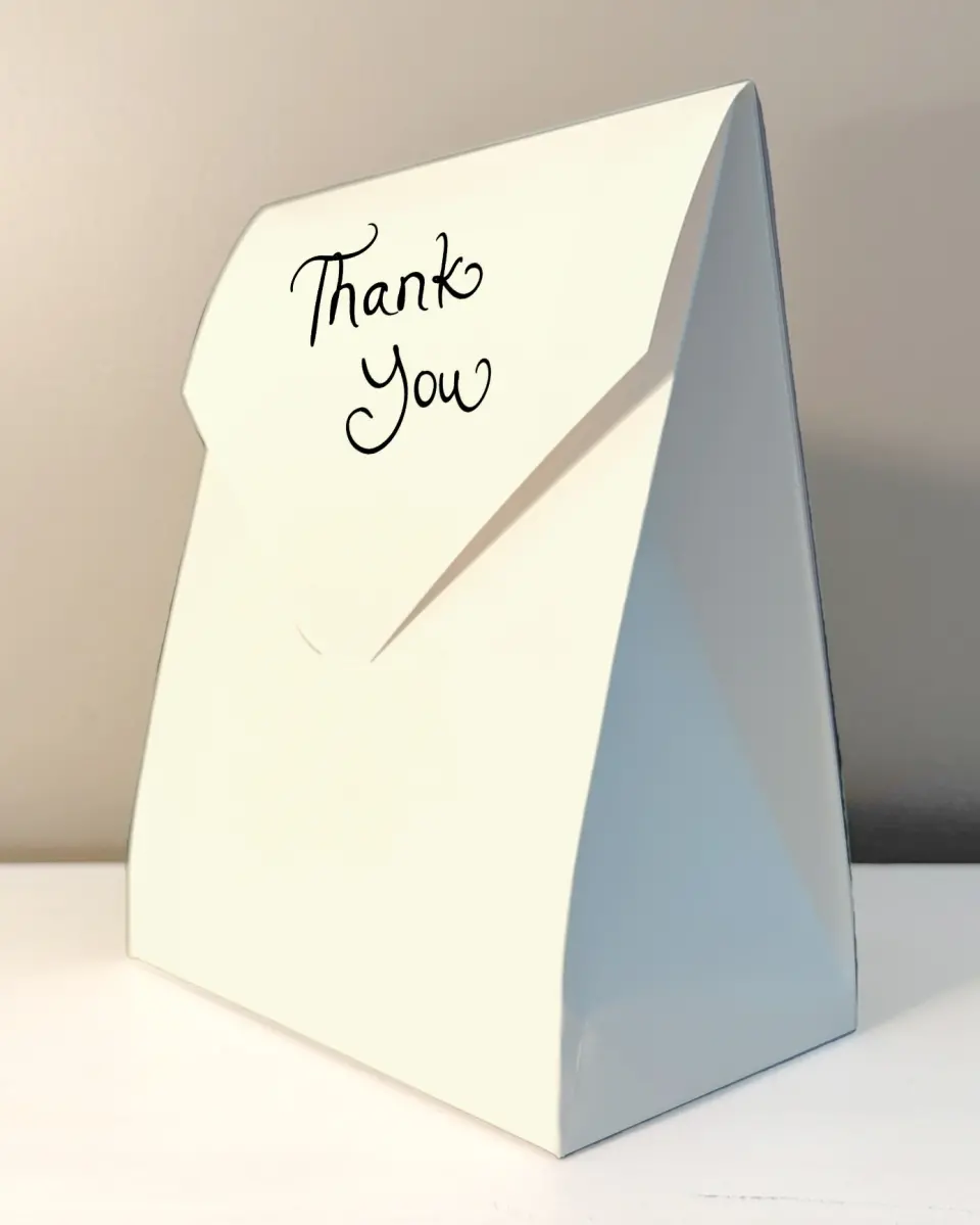 This is a 6.5" x 9" Wedding Favor Boxe called Darling Doodle printed in full color