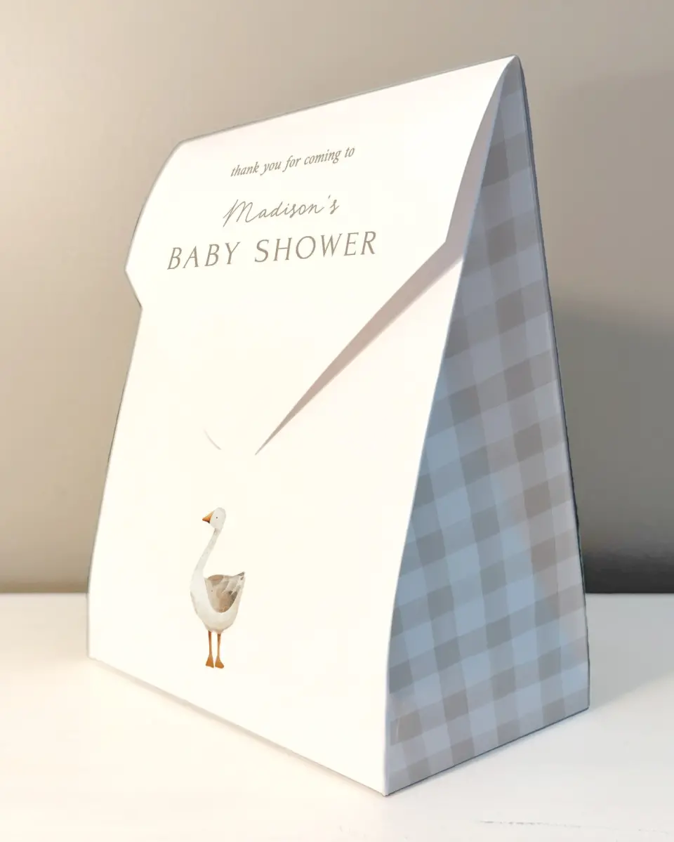 This is a 6.5" x 9" Wedding Favor Boxe called Mother Goose printed in full color