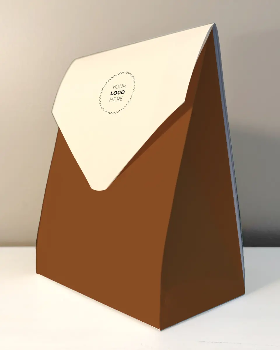 This is a 6.5" x 9" Business Favor Boxe called Punctual Pro printed in full color with Rose Gold foil