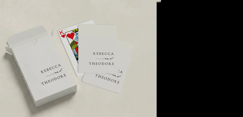 Wedding Playing Cards