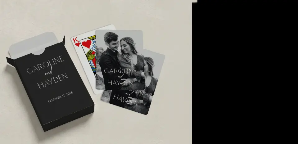 Wedding Playing Cards