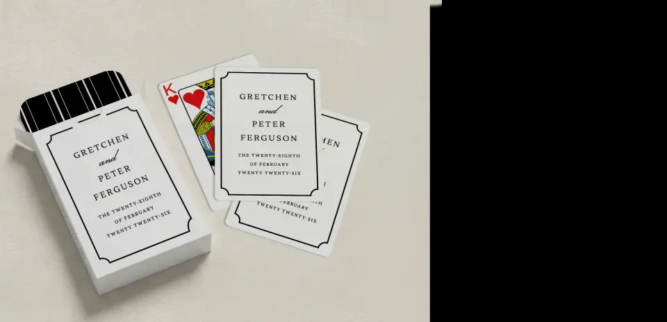 Wedding Playing Cards