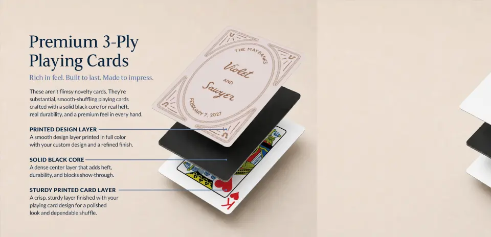 Wedding Playing Cards