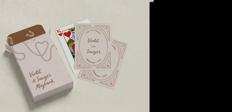 Wedding Playing Cards