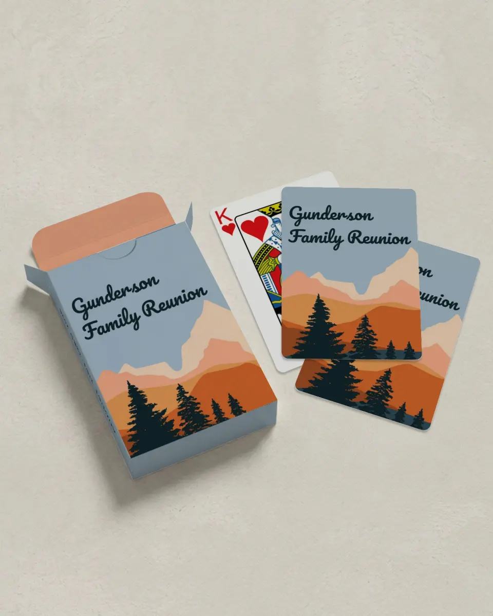 This is a 2.7" x 3.6" box; 2.5" x 3.5" card Business Playing Card called Glacial Greatness printed in full color