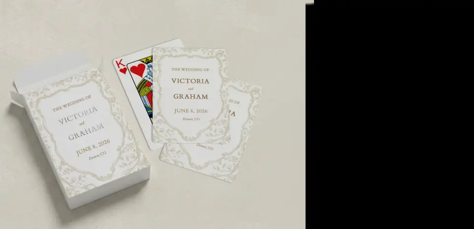 Wedding Playing Cards