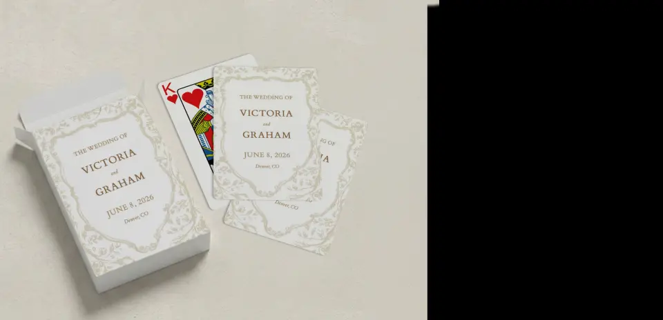 Wedding Playing Cards