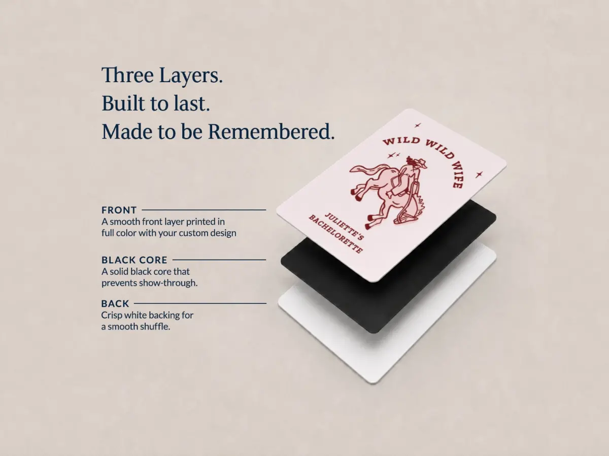 Wedding Playing Cards