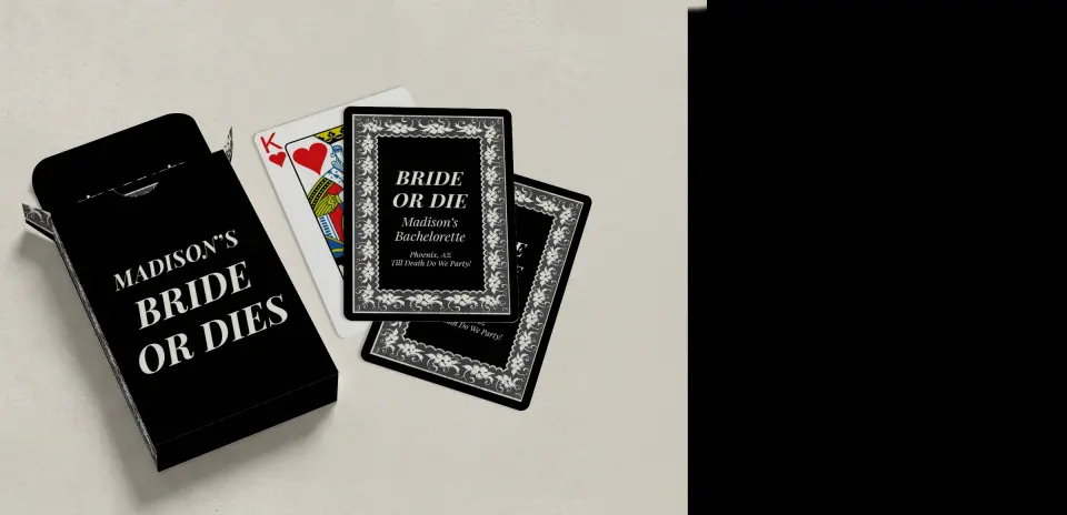 Wedding Playing Cards
