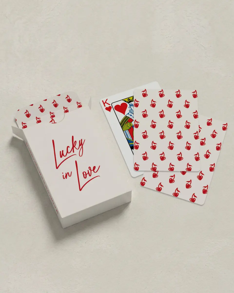 This is a 2.7" x 3.6" box; 2.5" x 3.5" card Wedding Playing Card called Vegas Before the Vows printed in full color