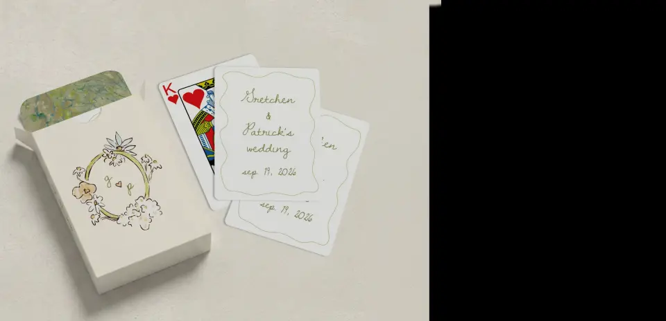 Wedding Playing Cards