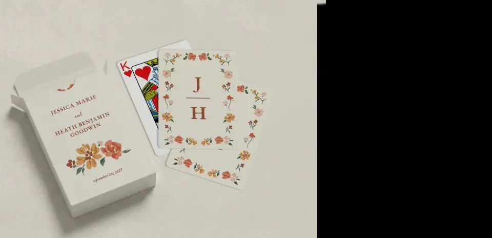 Wedding Playing Cards
