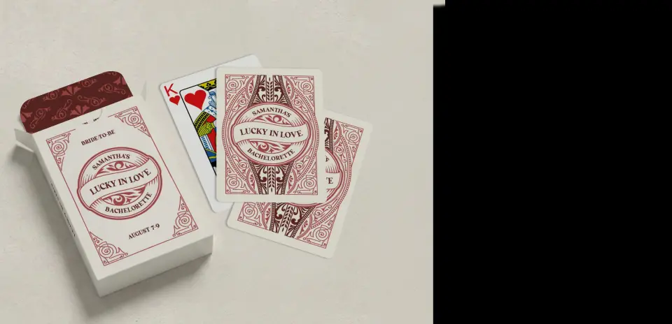 Wedding Playing Cards