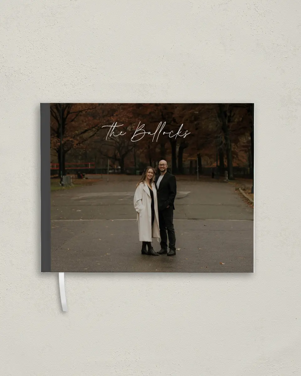 This is a 10½" x 8¼" Wedding Guest Book called The Madelyn printed in full color