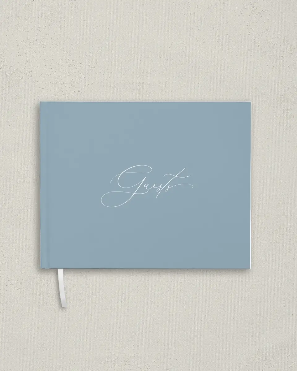 This is a 10½" x 8¼" Wedding Guest Book called The Victoria printed in full color
