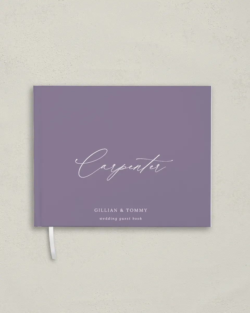 This is a 10½" x 8¼" Wedding Guest Book called Bound in Love printed in full color