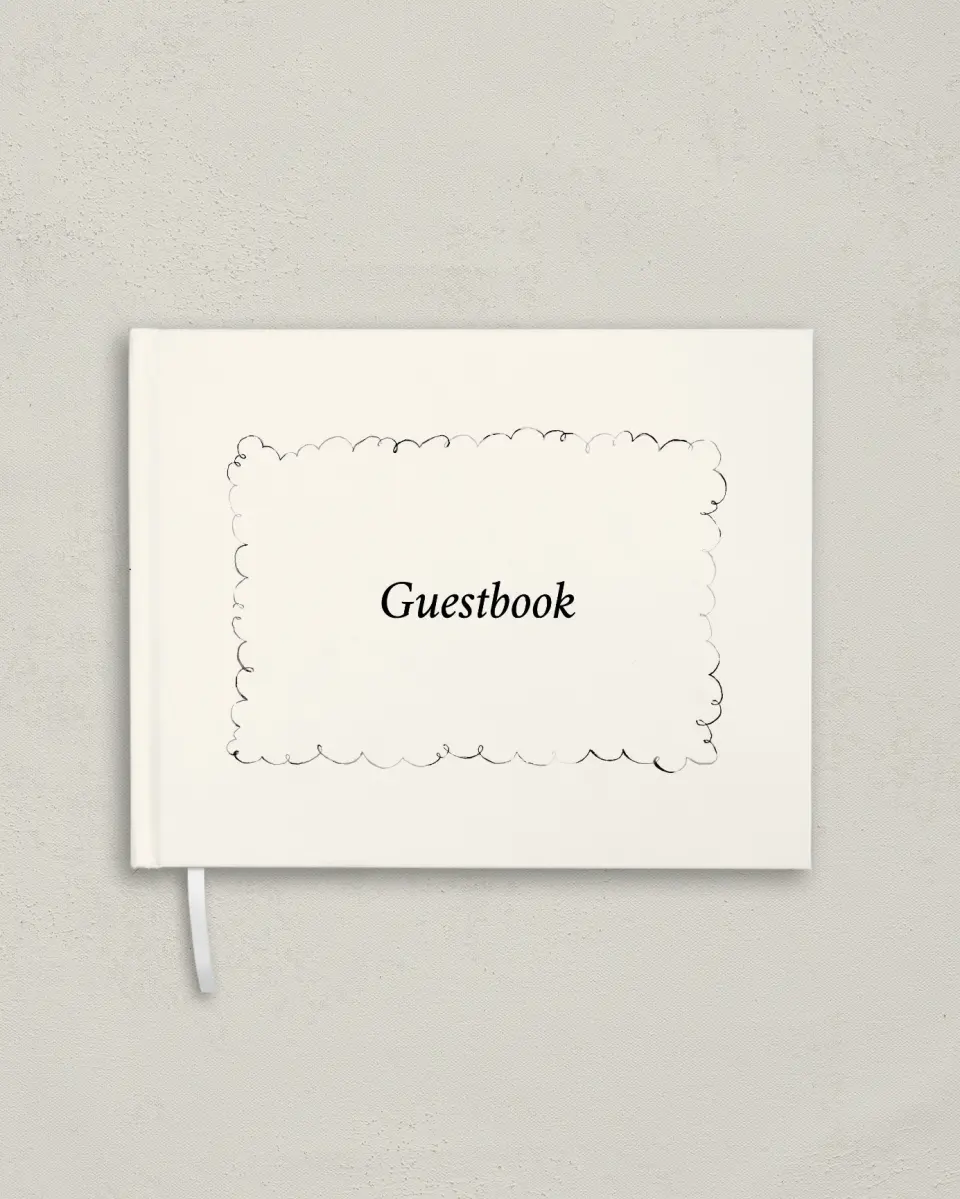 This is a 10½" x 8¼" Wedding Guest Book called Mi Amor printed in full color