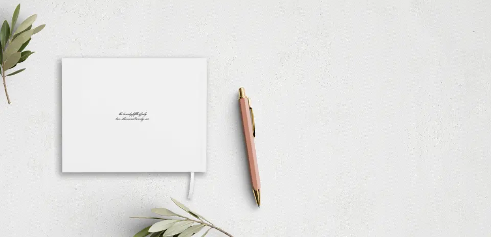 Wedding Program Back