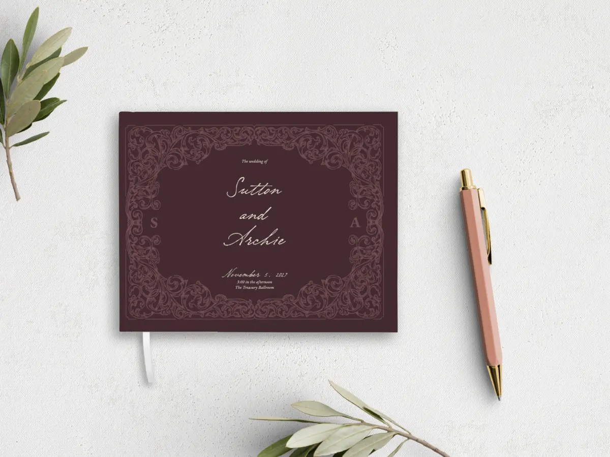 Wedding Program Front