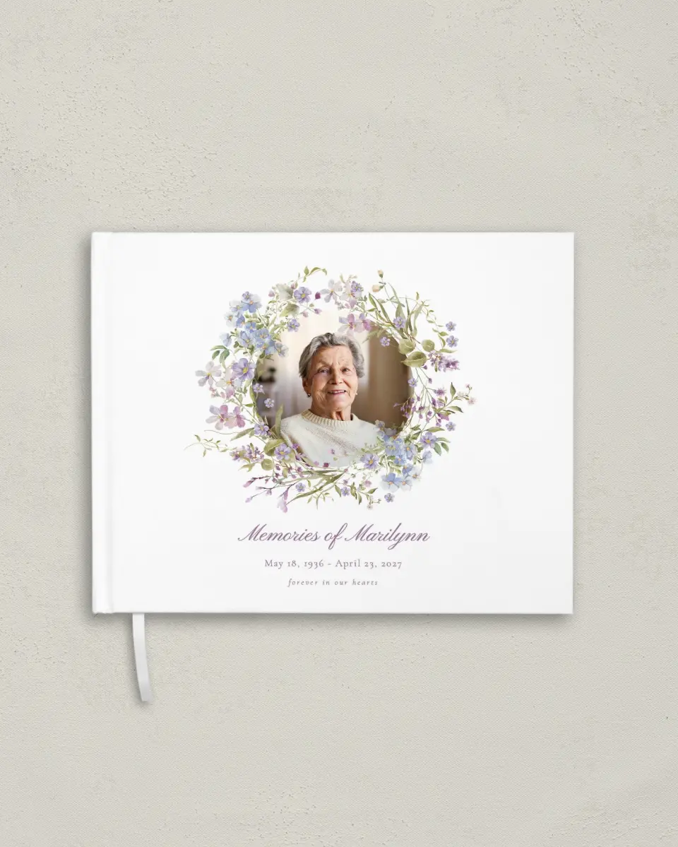 This is a 10½" x 8¼" Memory Book called Forever Blooming printed in full color