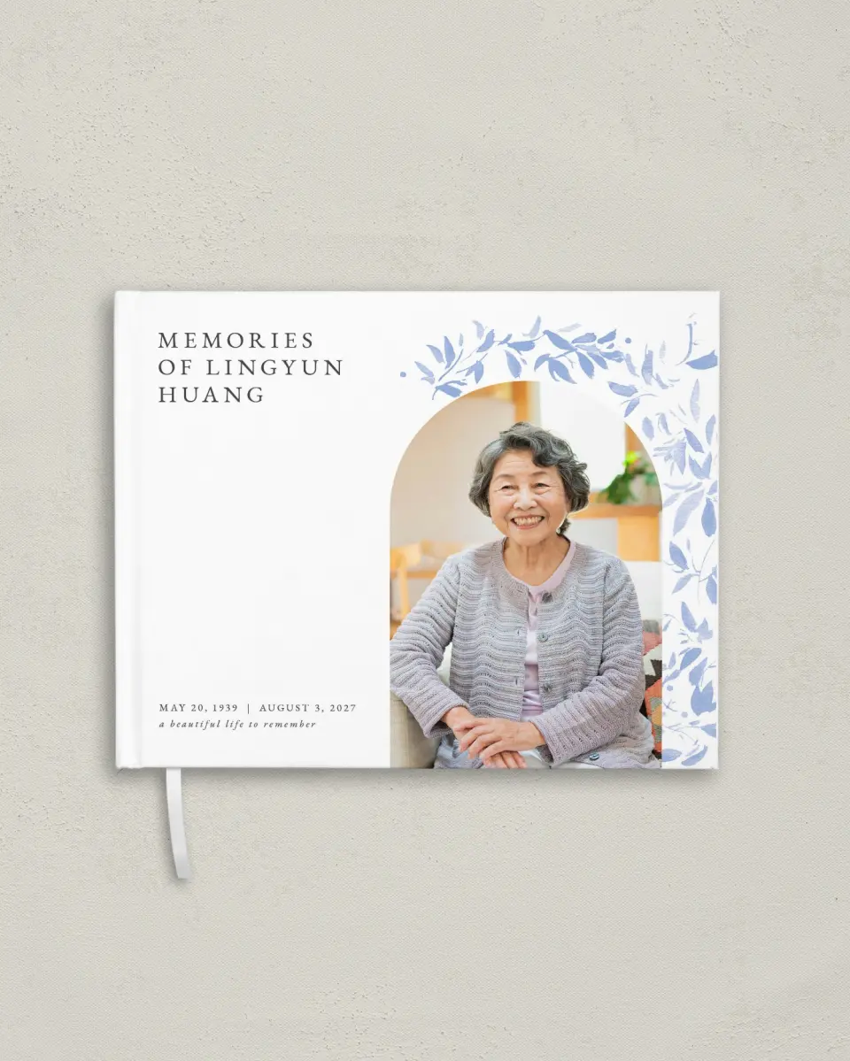 This is a 10½" x 8¼" Memory Book called Gentle Botanics printed in full color