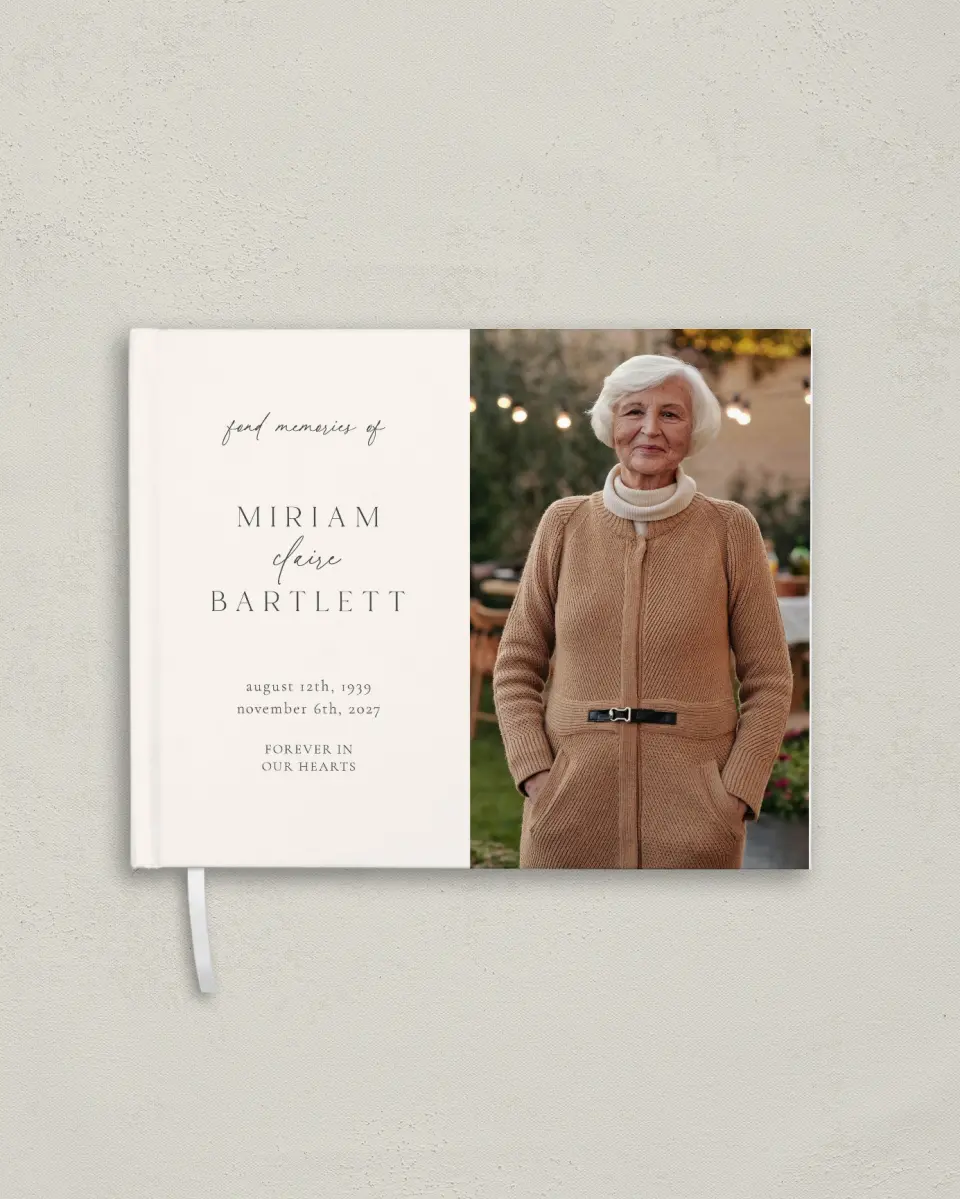 This is a 10½" x 8¼" Memory Book called Cherished Life printed in full color