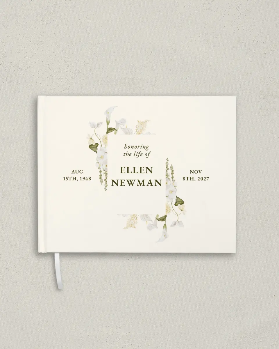 This is a 10½" x 8¼" Memory Book called Lovely Lilies printed in full color