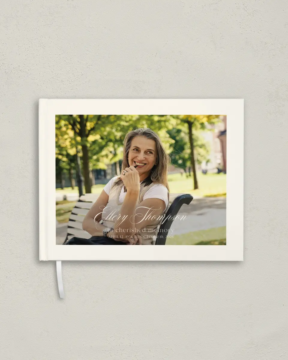 This is a 10½" x 8¼" Memory Book called New Light printed in full color