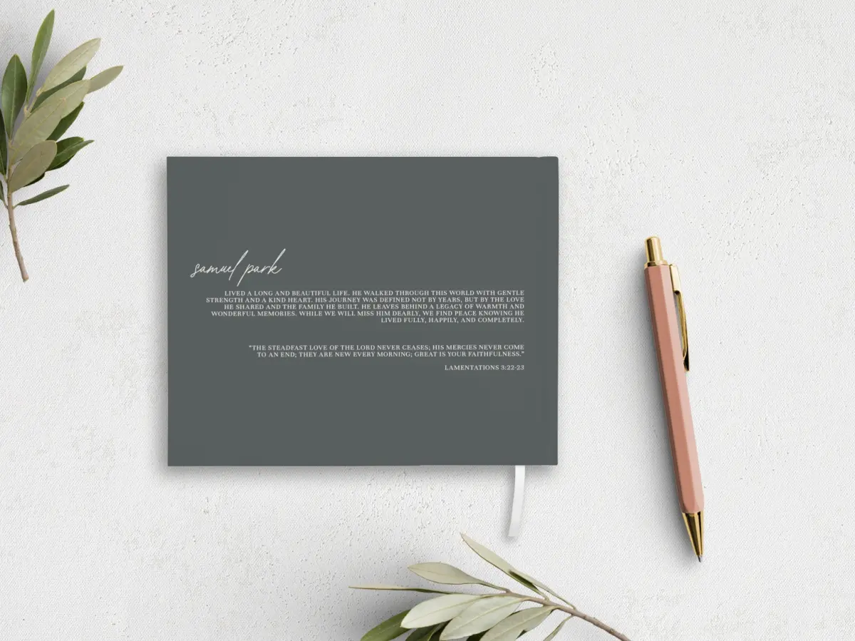 Wedding Program Back