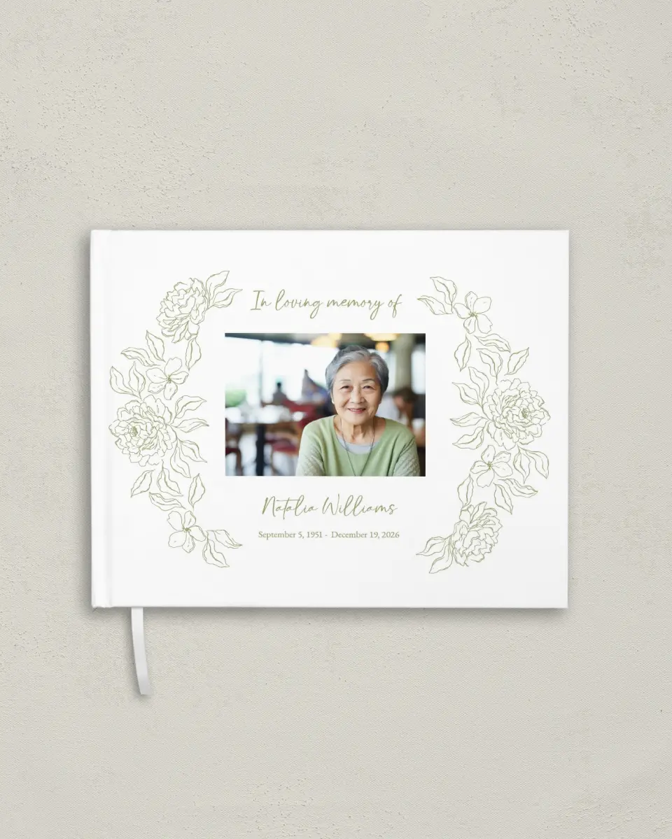 This is a 10½" x 8¼" Memory Book called Forever Flourishing printed in full color