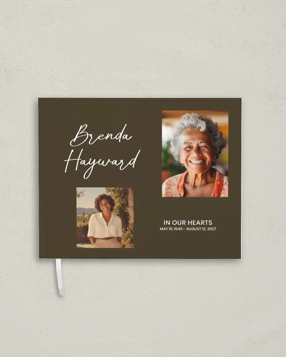 This is a 10½" x 8¼" Memory Book called In Our Hearts printed in full color