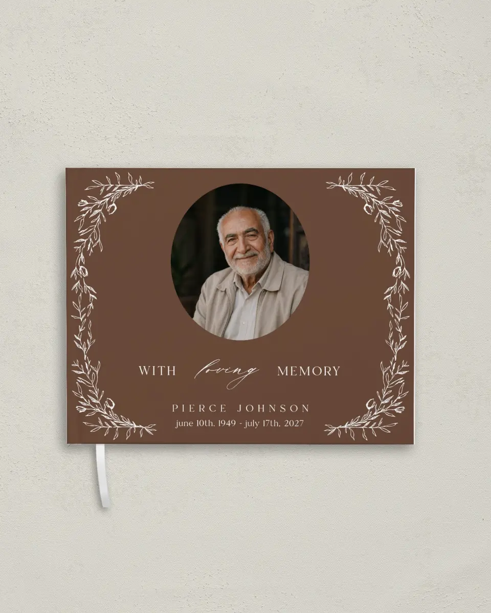 This is a 10½" x 8¼" Memory Book called With Loving Memory printed in full color