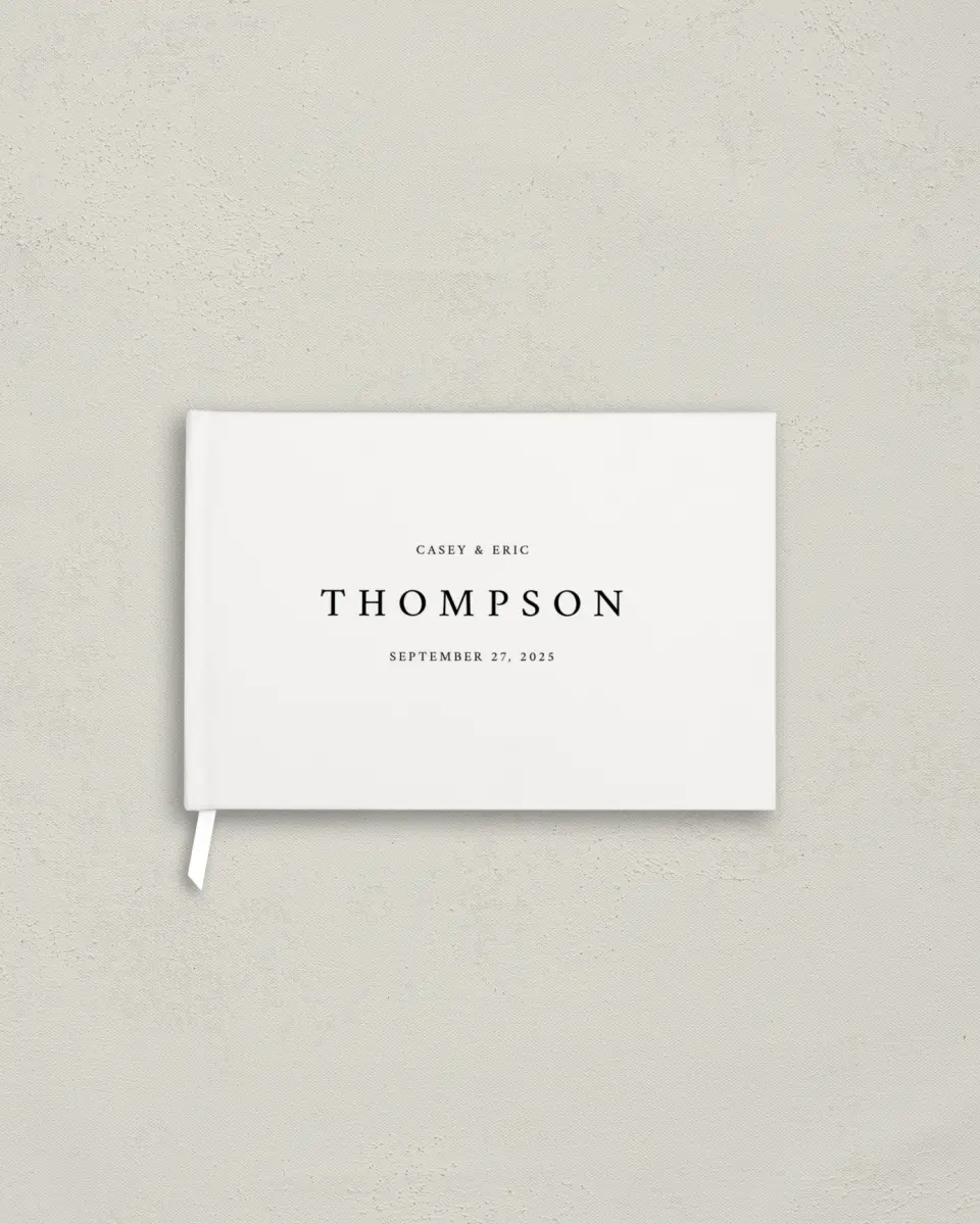 This is a 9" x 6" Wedding Guest Book called Our Promise printed in full color