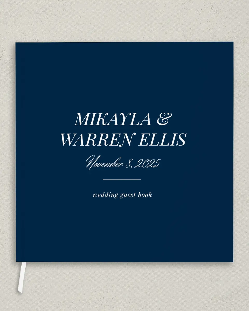 This is a 12" x 12" Wedding Guest Book called Together Always printed in full color