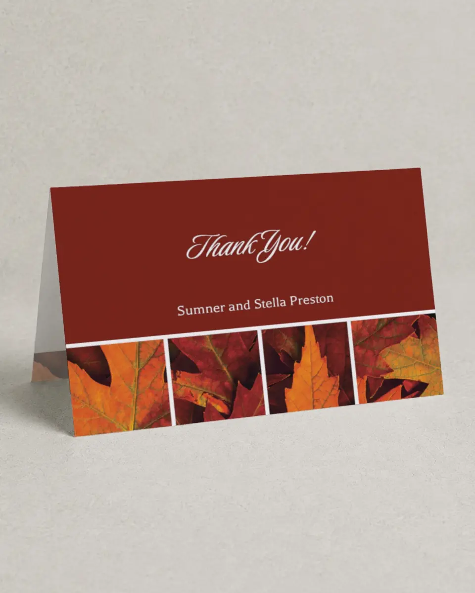 This is a 4" x 6" Folded Thank You Card called Antique Hydrangea printed in full color on Premium Smooth paper