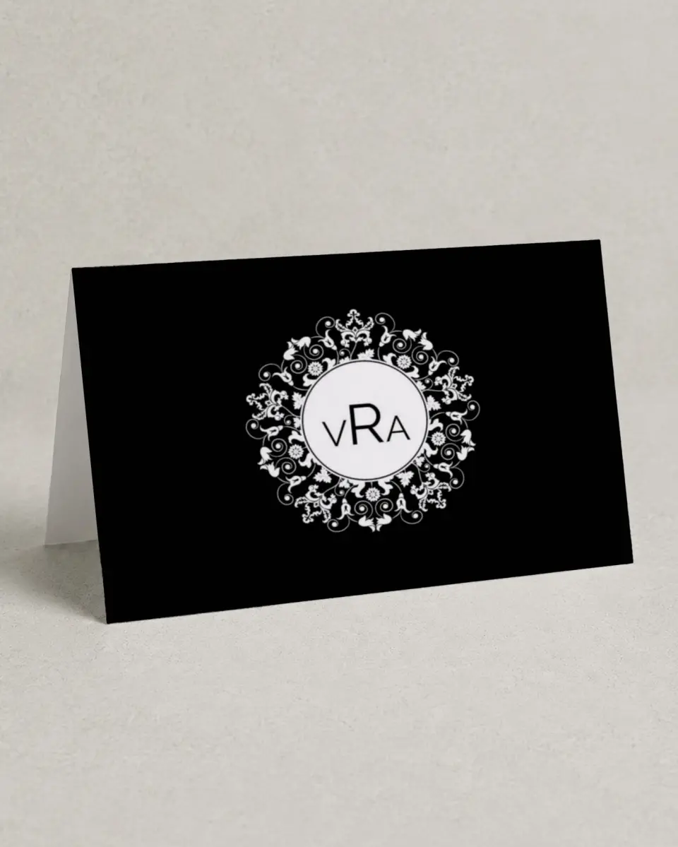 This is a 4" x 6" Folded Thank You Card called Beautiful and Bold printed in full color on Premium Smooth paper