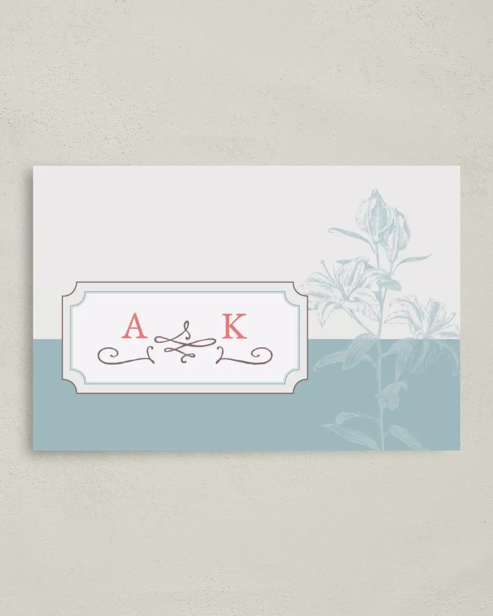 This is a 4" x 6" Folded Thank You Card called Honey Blossoms printed in full color on Premium Smooth paper