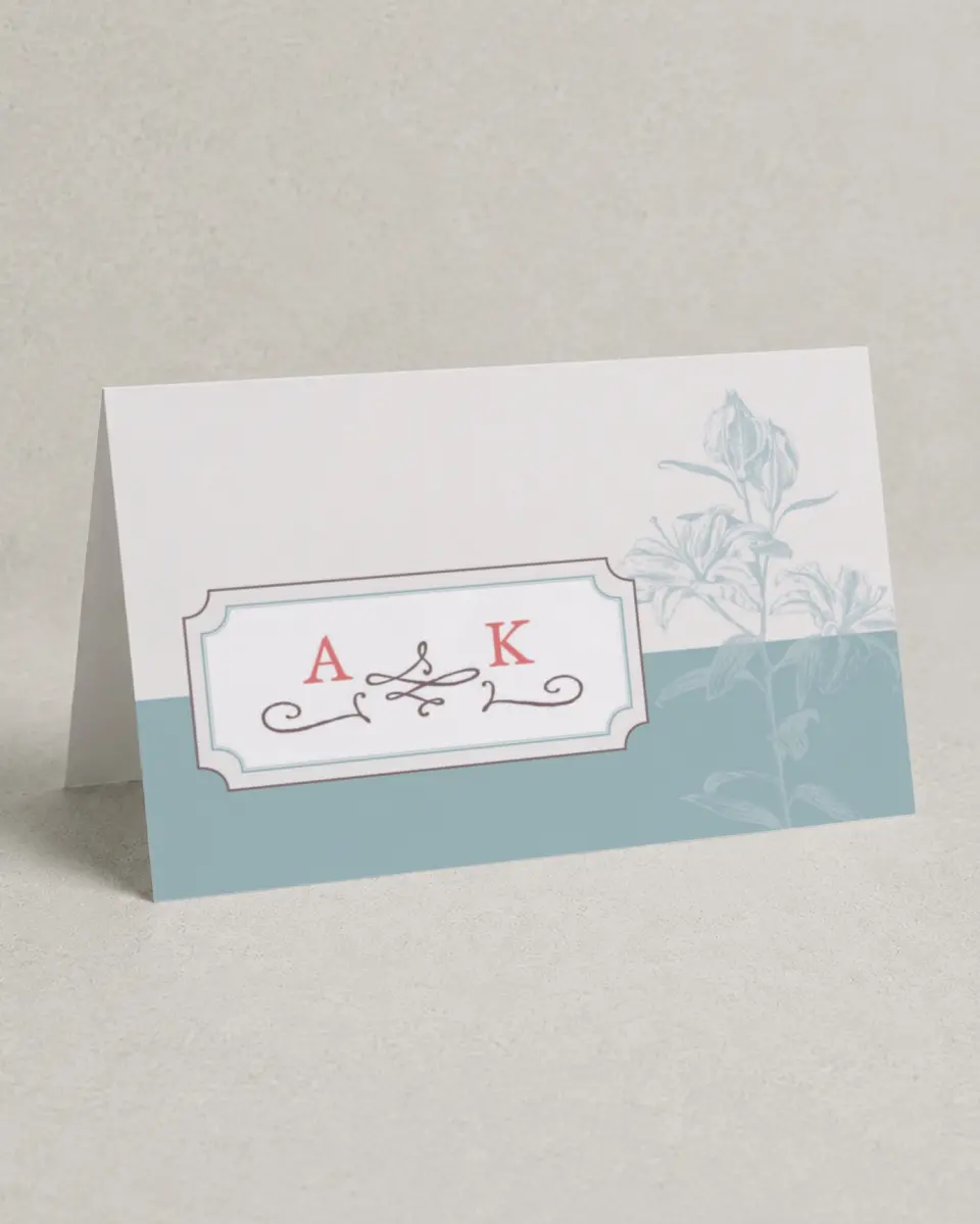 This is a 4" x 6" Folded Thank You Card called Honey Blossoms printed in full color on Premium Smooth paper