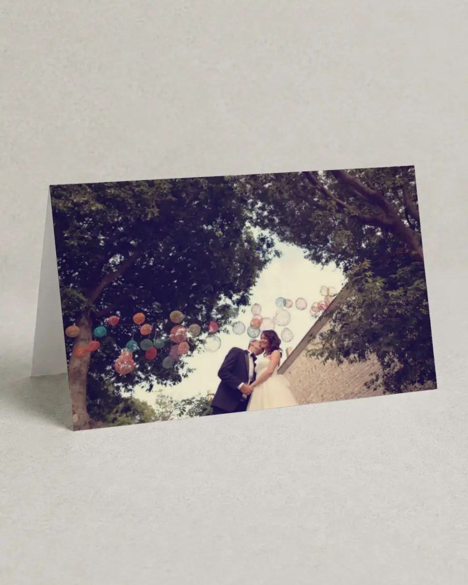 This is a 4" x 6" Folded Thank You Card called Nashville Tennessee State Outline printed in full color on Premium Smooth paper