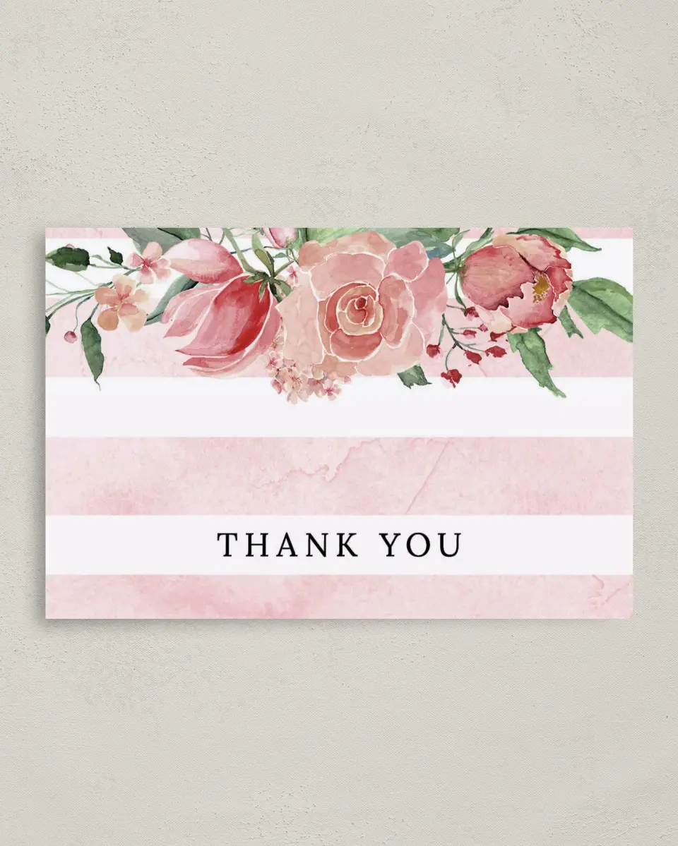 This is a 4" x 6" Folded Thank You Card called Enchanted Crown printed in full color on Premium Smooth paper